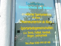 Werbung der Schule